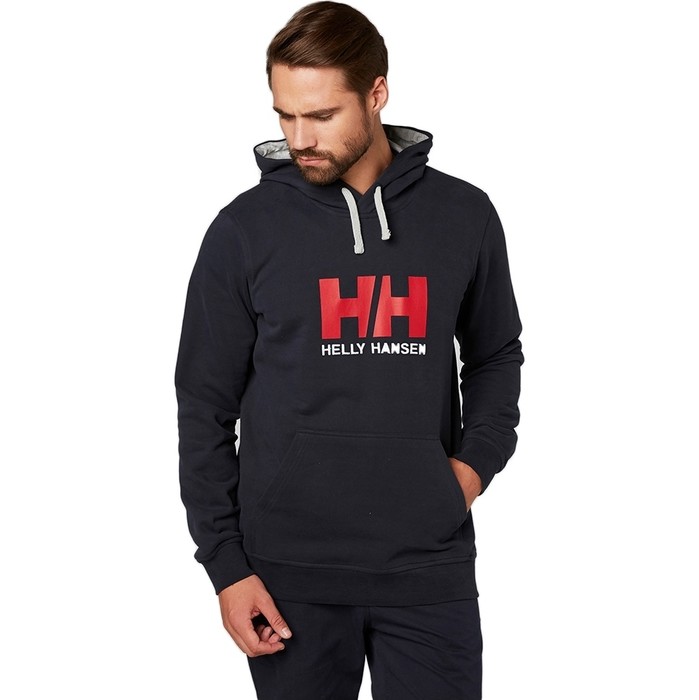 2024 Helly Hansen HH Logo Hoodie Navy 33977